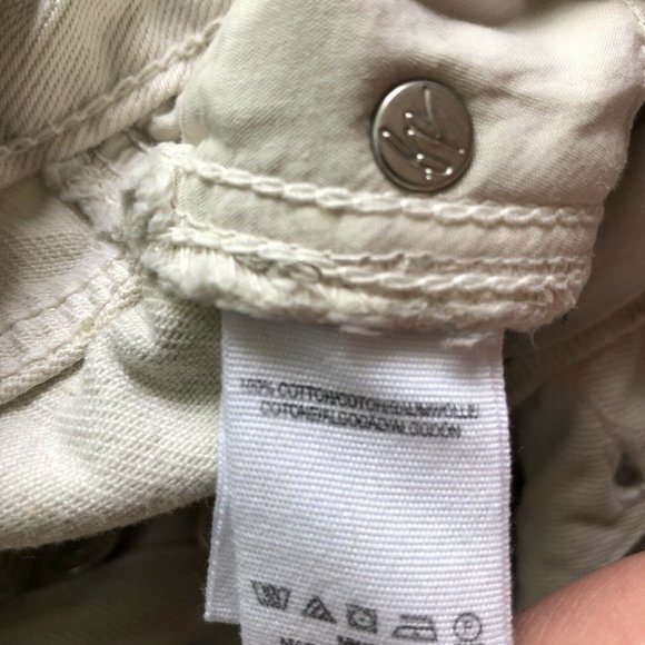 Free People, We The Free White Denim Mini Skirt, Size 27, Pockets, Cotton - Picture 5 of 10